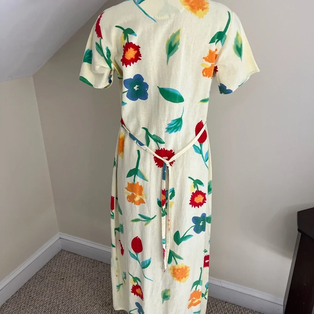 Mountain Lake Floral Button-Down Maxi Shirt Dress - Picture 3 of 8